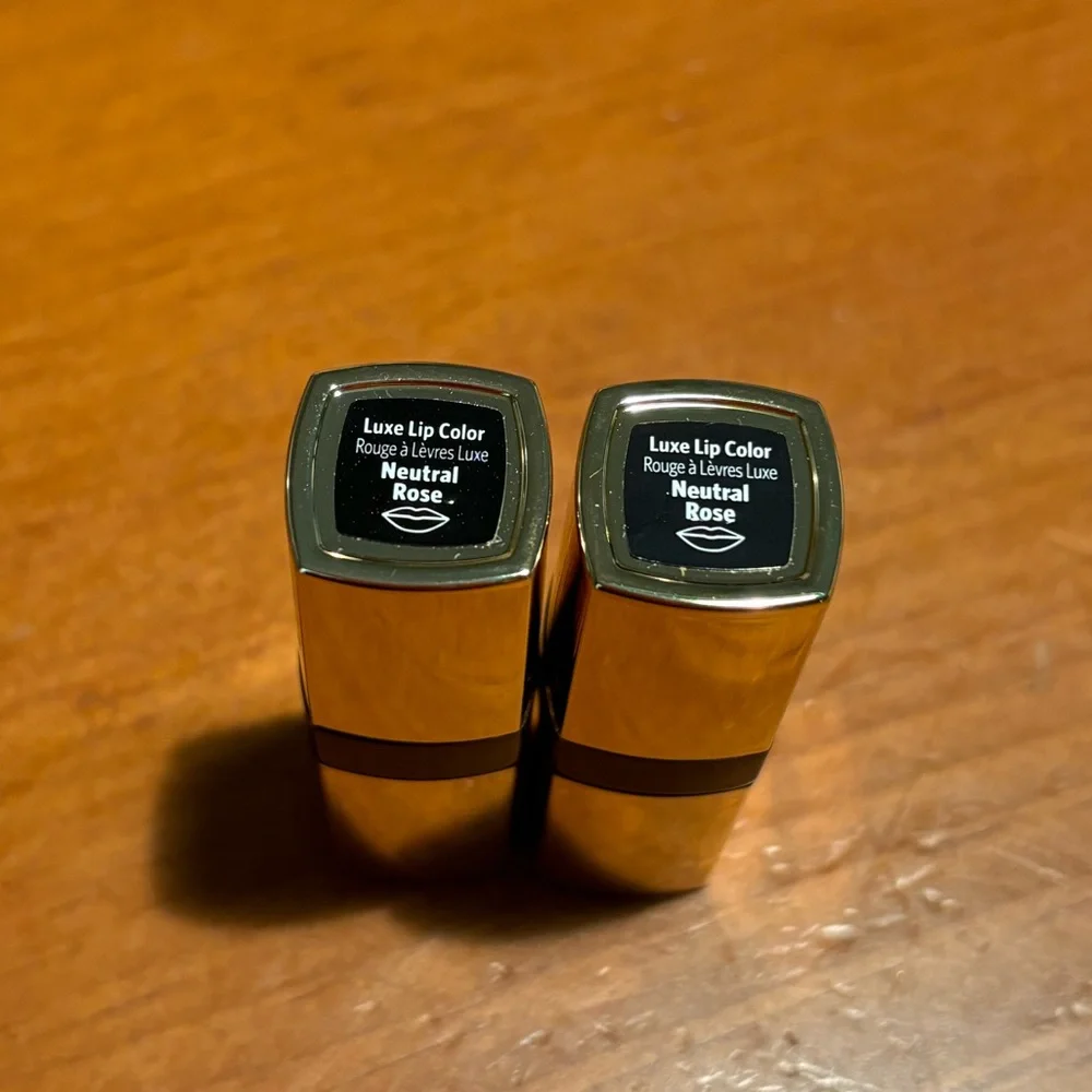 2 Bobbi Brown Luxe Lip Color Neutral Rose Lipsticks